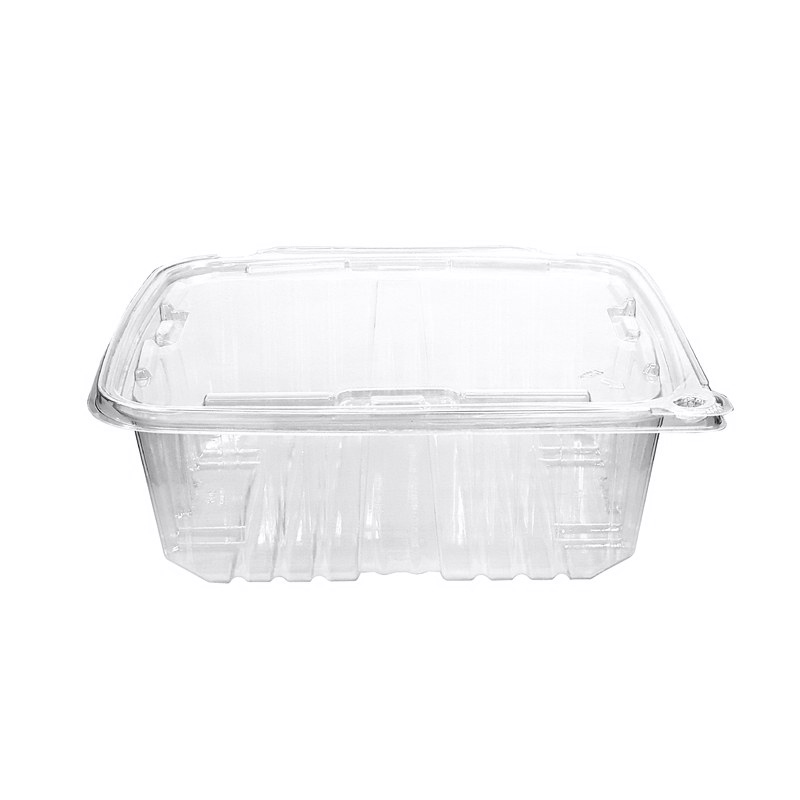 EarthChoice rPET Clear Clamshell Hinged Tamper Evident Deli Container - 64  oz - 8 x 8 - TEHL8X864 - 150/Case - US Supply House