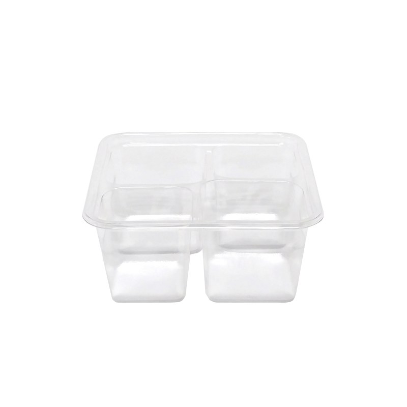 Yocup Company: Yocup 16 oz / 4.8 x 5.7 x 2.3 Clear PET Plastic  Hinged-Lid Deli Container - 1 case (200 piece)