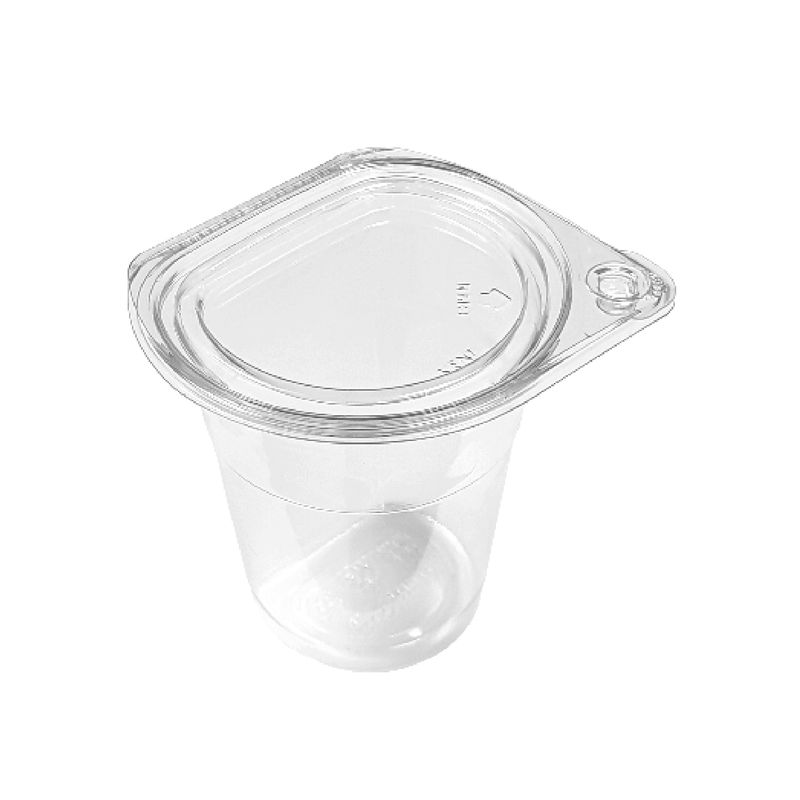 Tamper Tek 11 oz Clear Plastic Parfait Cup - with Lid, Tamper